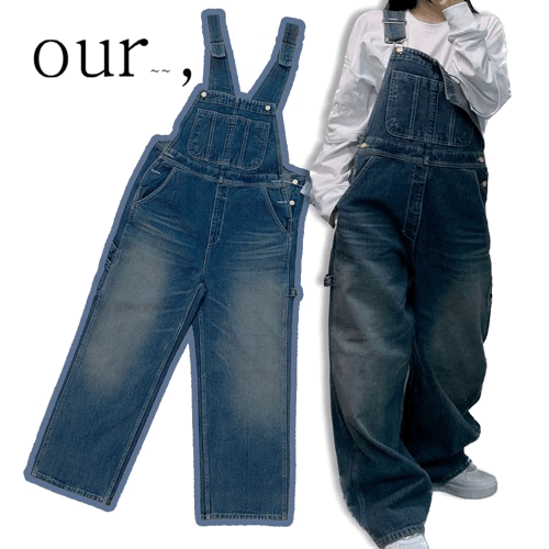 브러쉬 보이 오버롤 데님 ootj