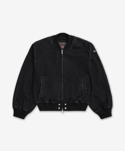 D-구즈 봄버 재킷 - 블랙 / A198820BEBQ02