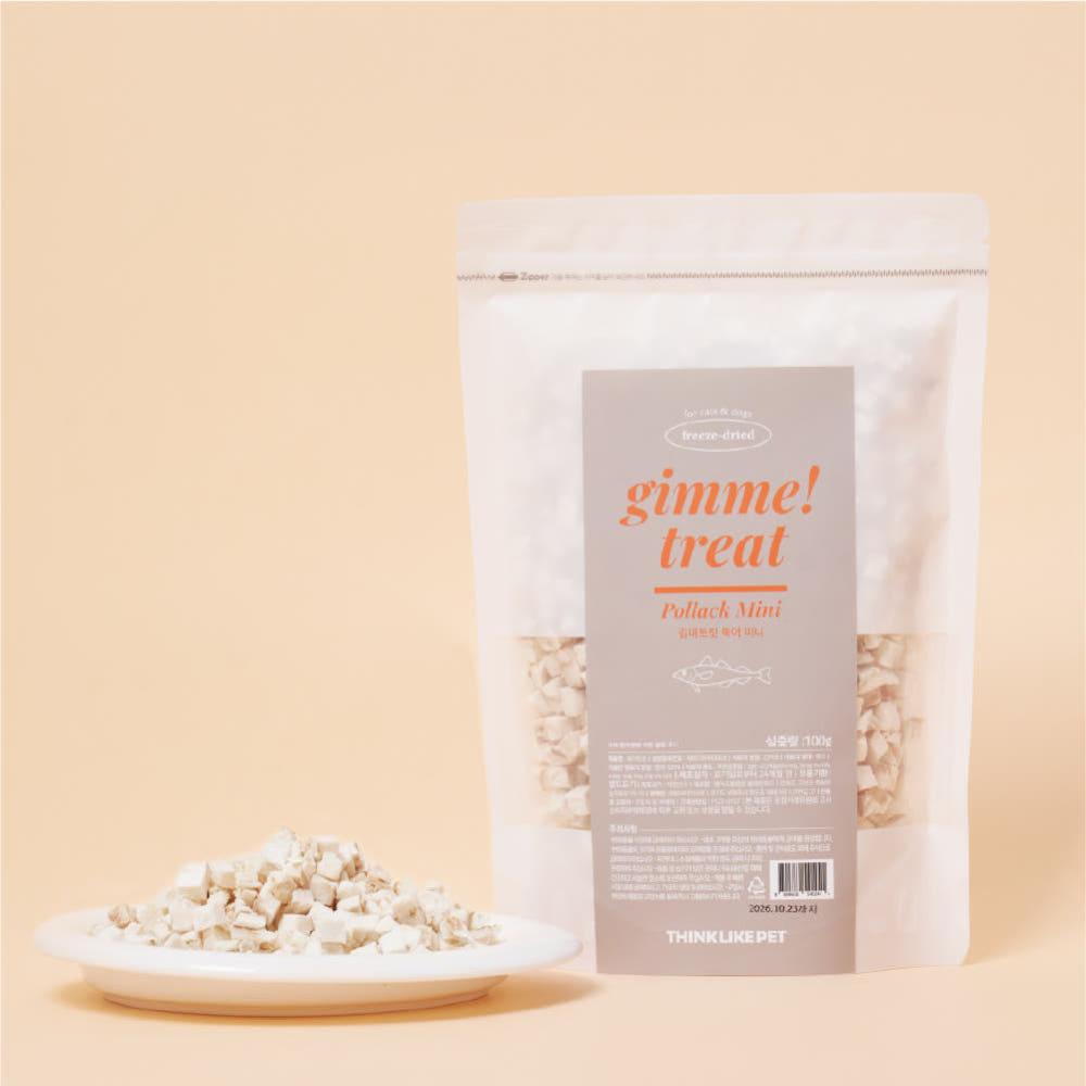 씽크라이크펫 김미트릿 강아지 고양이 동결건조간식 북어, 100g, 1개 