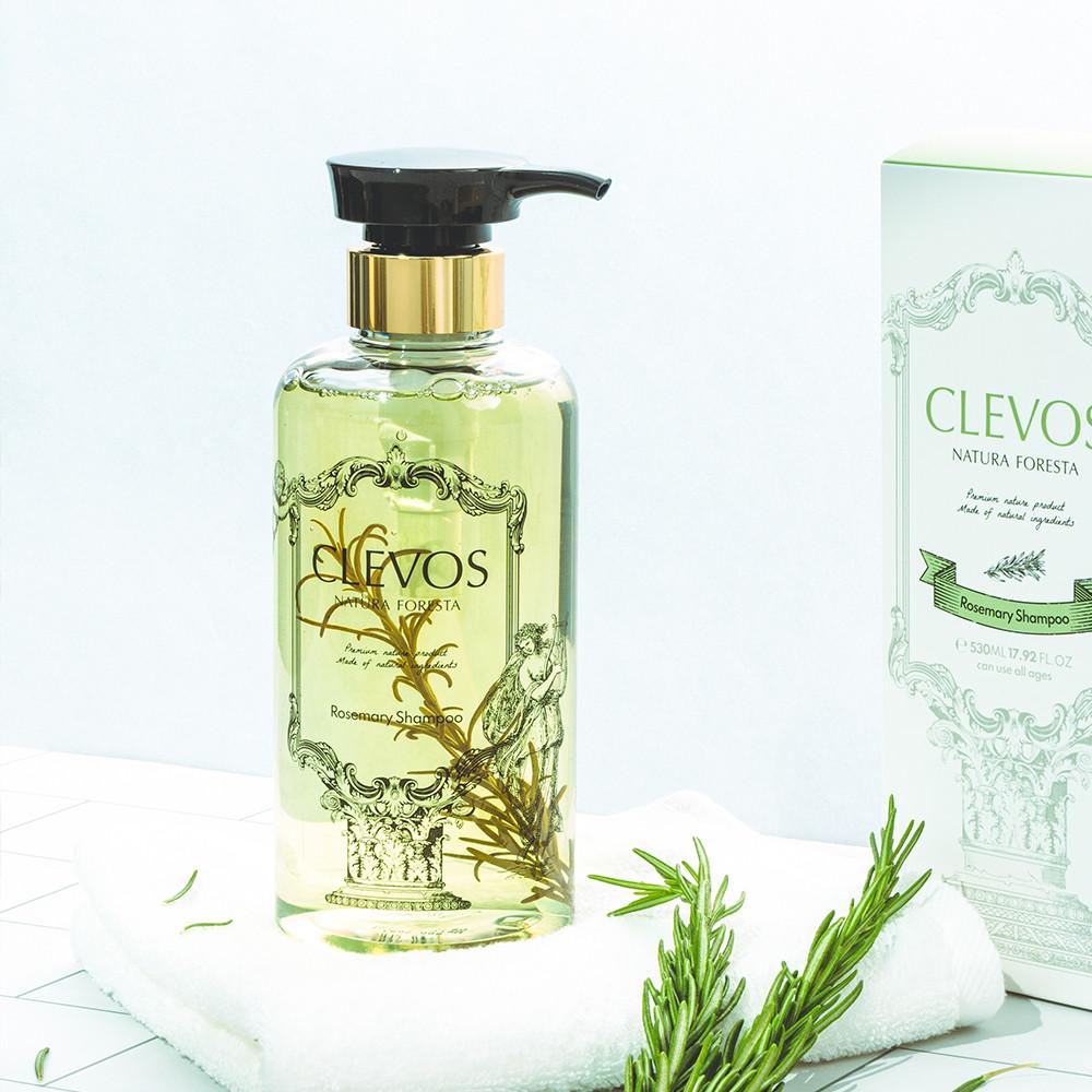 클레보스 향기좋은 약산성 샴푸 두피 천연 비듬 지성 단백질 무실리콘샴푸 로즈마리 530ml : 클레보스 공식스토어