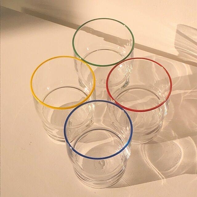 오픈팜 컬러라인 유리컵