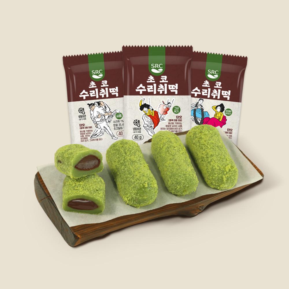 초코 수리취떡 1박스 (40 g X 50 개)
