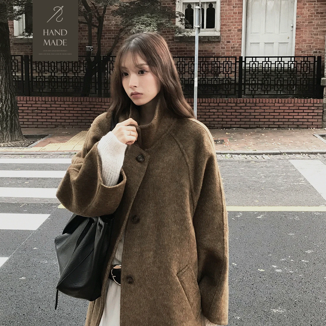 [HANDMADE/울100%] 프리미엄 핸드메이드 울 코트 - ct