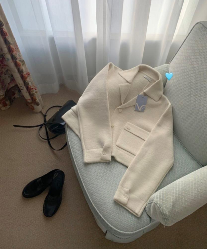 [당일 아이]멜라운지 포켓 니트 자켓 (2col) mellounge