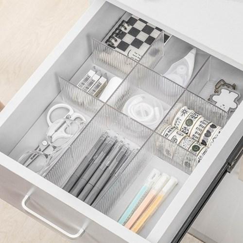 투명한 서랍 정리 파티션 4개 SET