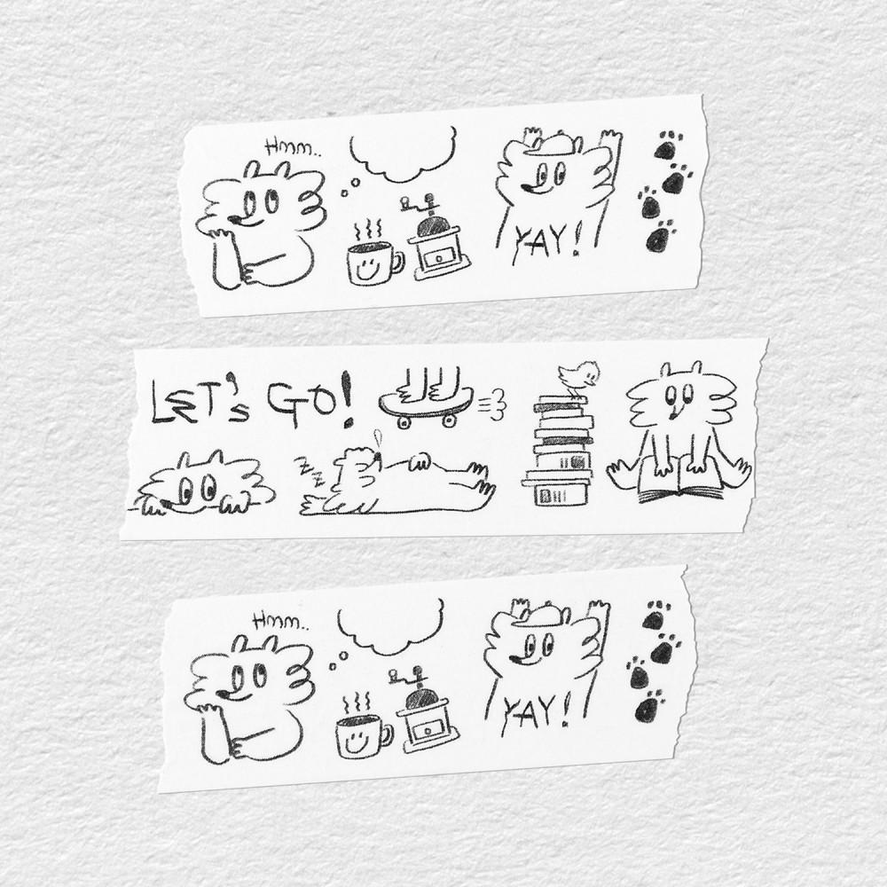 [돌콩블루] Coing's Daily Life 마스킹테이프_2차 재입고