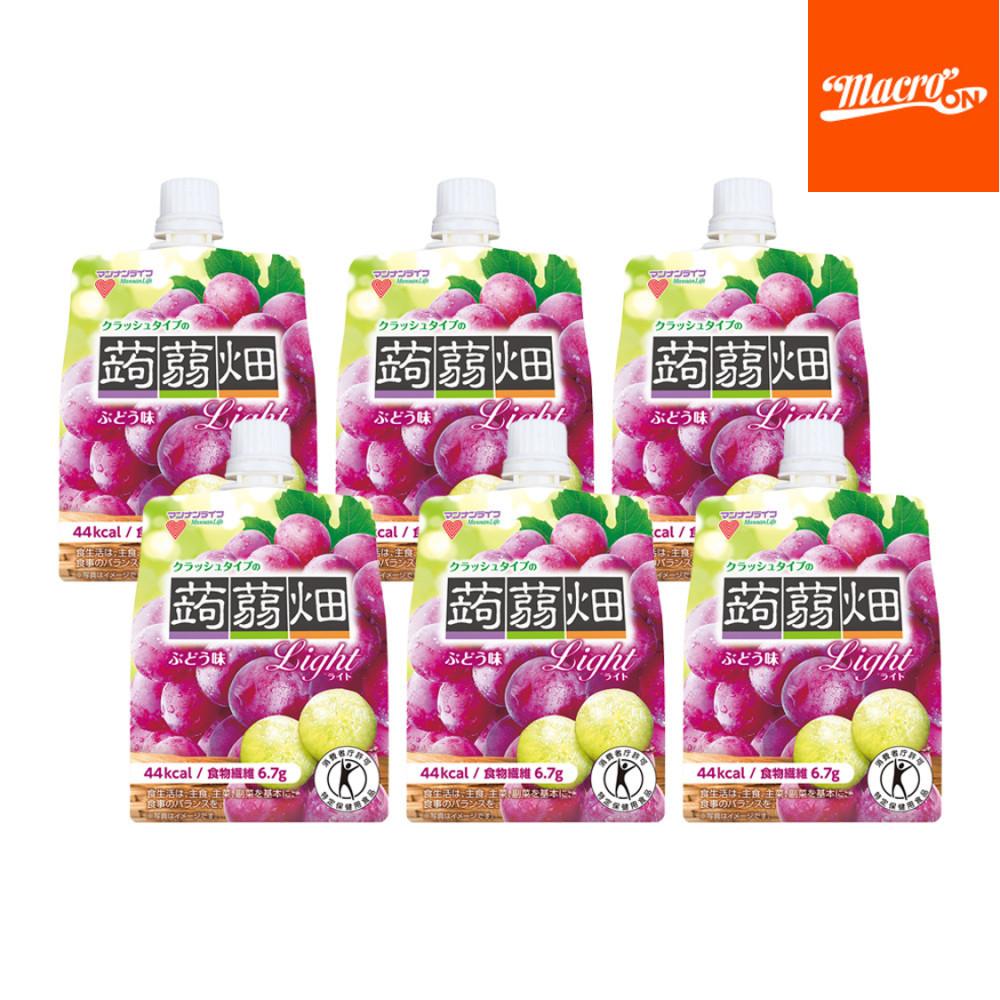 만난라이프 곤약젤리 일본곤약젤리파우치 포도맛 150gX6개 [원산지:일본]