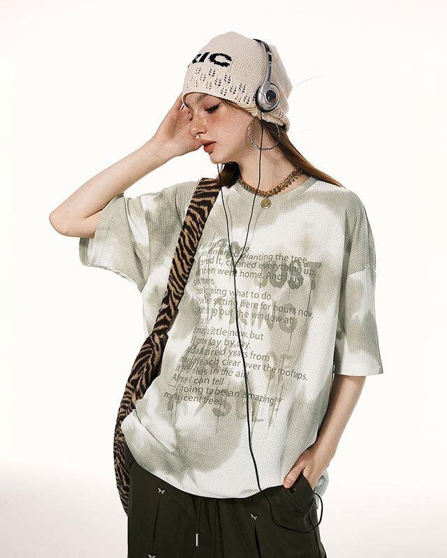 I'MONE 타이다이 프린팅 티셔츠 (2 컬러)