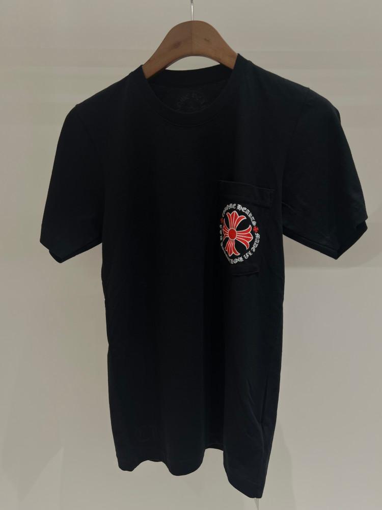 [THE DOSAN/당일 출고] 크롬하츠 할리우드 반팔티 블랙/레드 XS