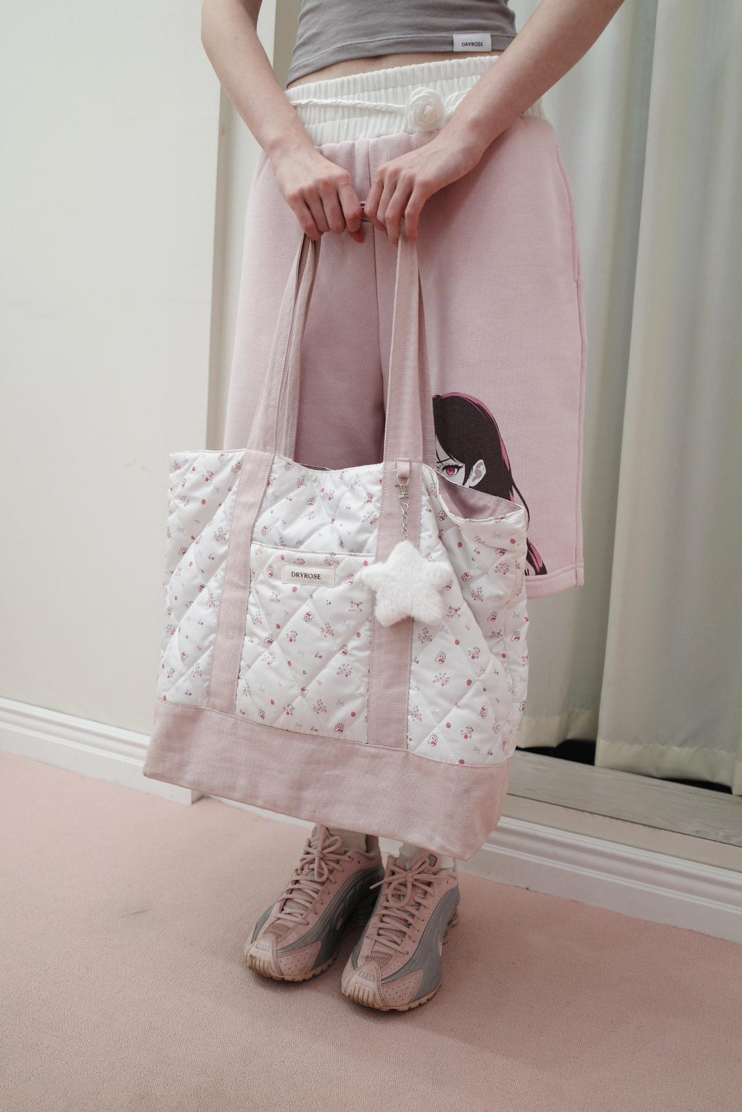 QUILTED BUNNY ECO BAG (PINK) ~7/31까지 별 키링 증정