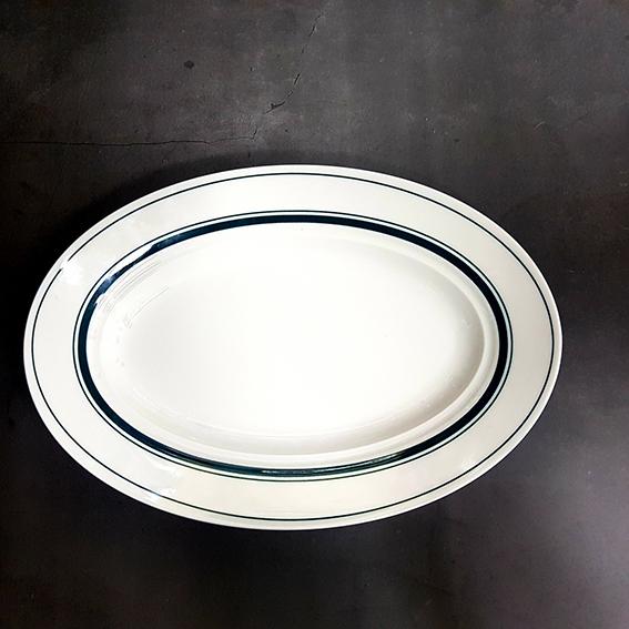 타원접시 그린 29cm koyo