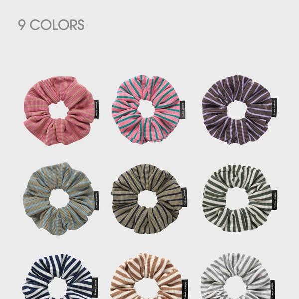 stripe scrunchie (9colors)