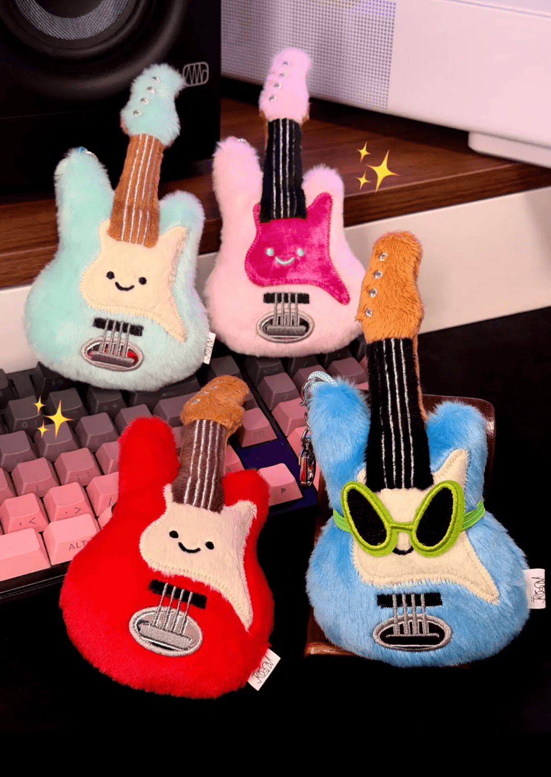 쏠띵즈 스마일 행복 기타 키링