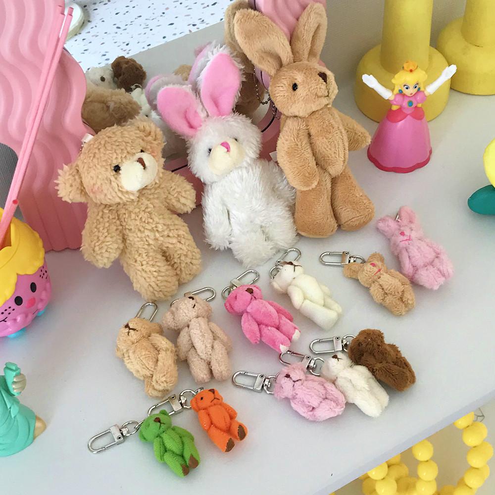 3+1 봉제 와사비 곰 토끼 인형키링 아이폰 곰돌이키링 테디베어 열쇠고리
