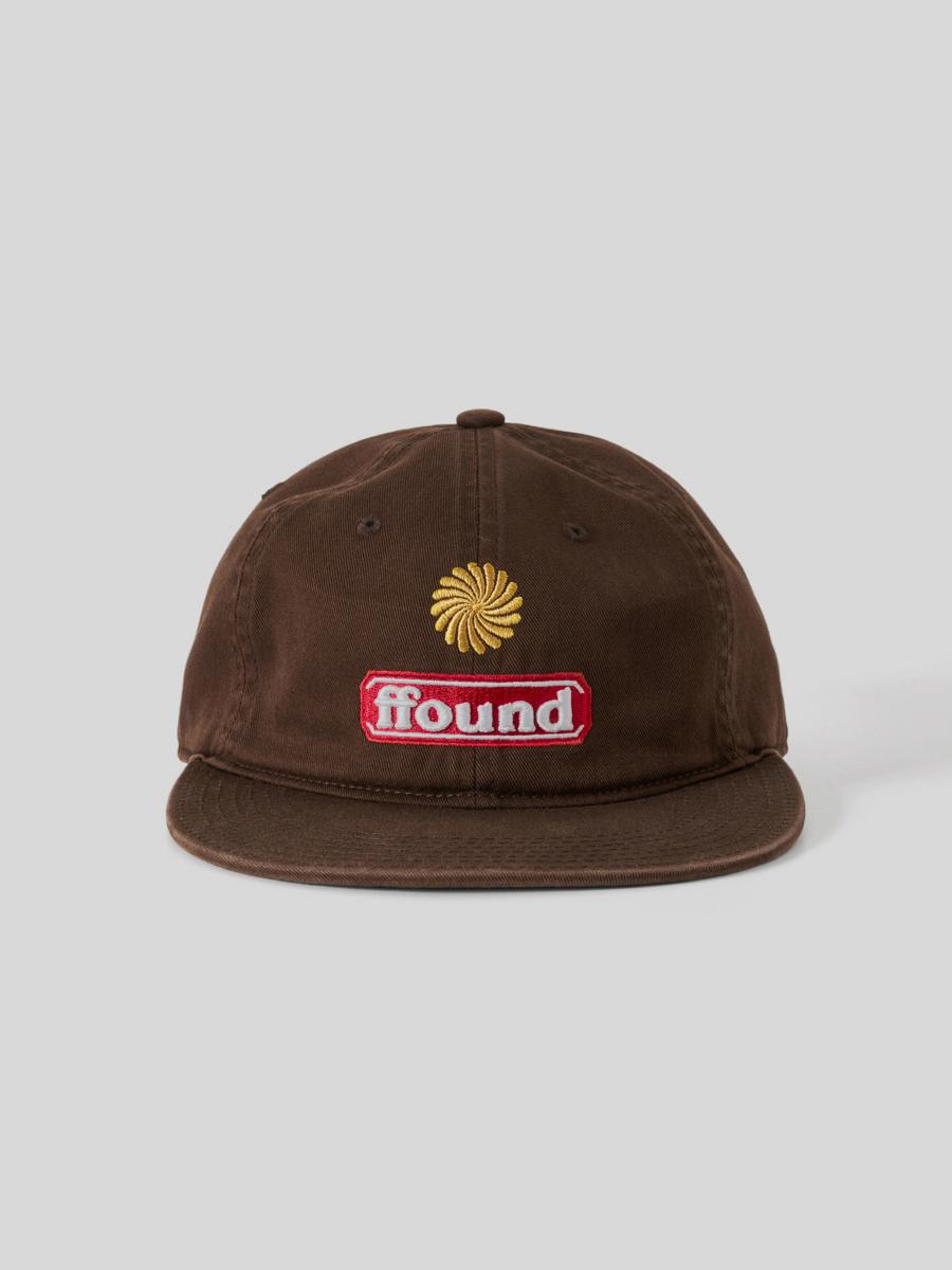 FFOUND3 WASHED FLAT BRIM CAP /BROWN
