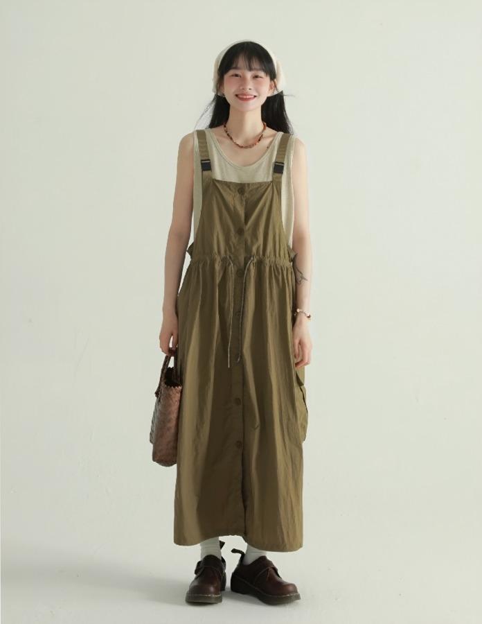 EPIC RARE 아웃도어 워크 원피스 (그린)