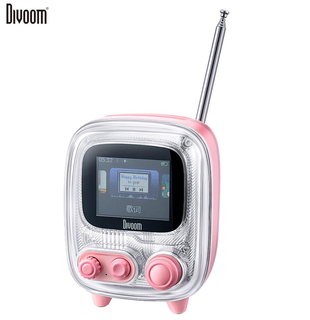 Divoom Tiivoo-2 Photo Album & Lyrics Speaker - Light Pink