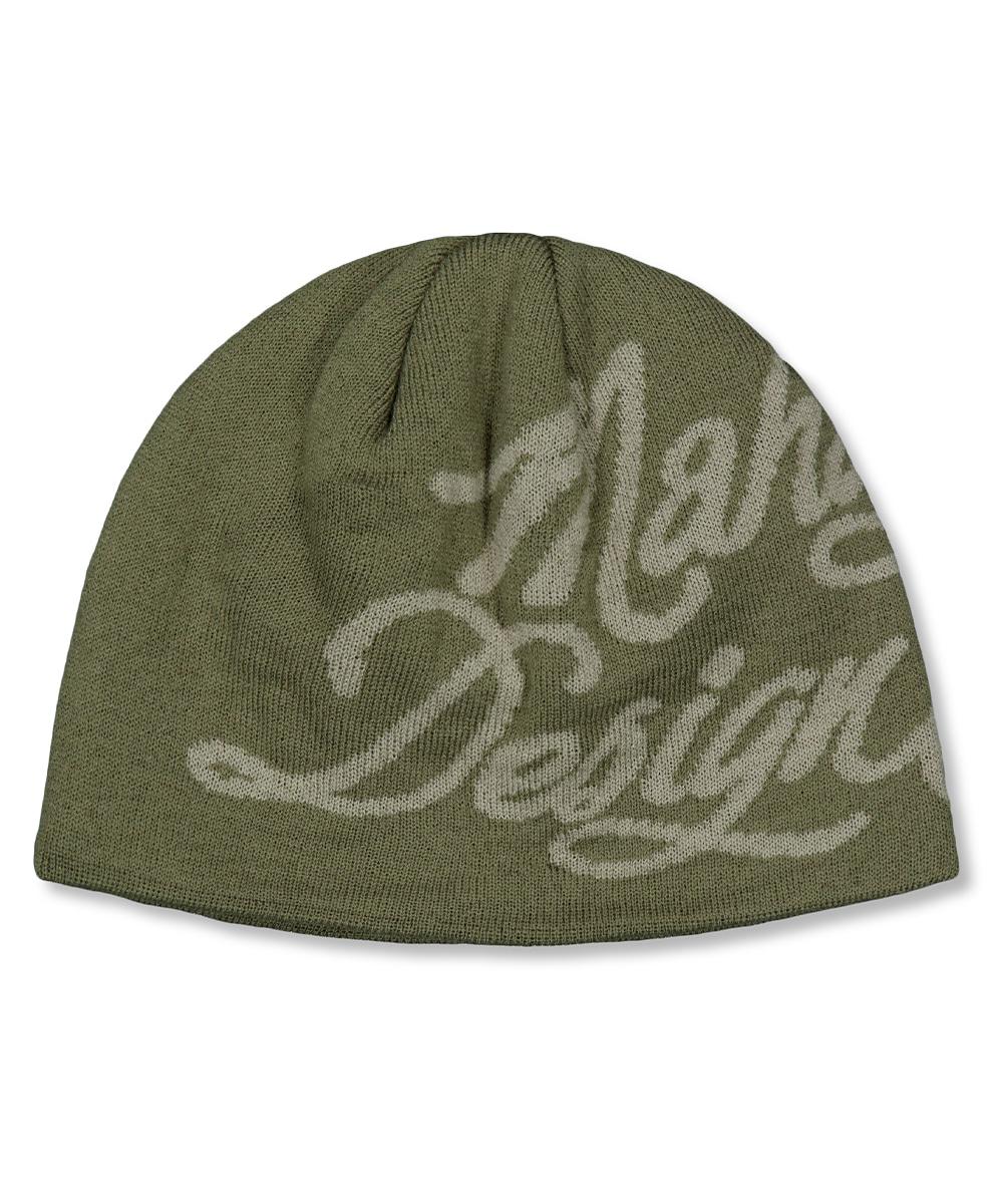 INK LOGO KNIT BEANIE[KHAKI]