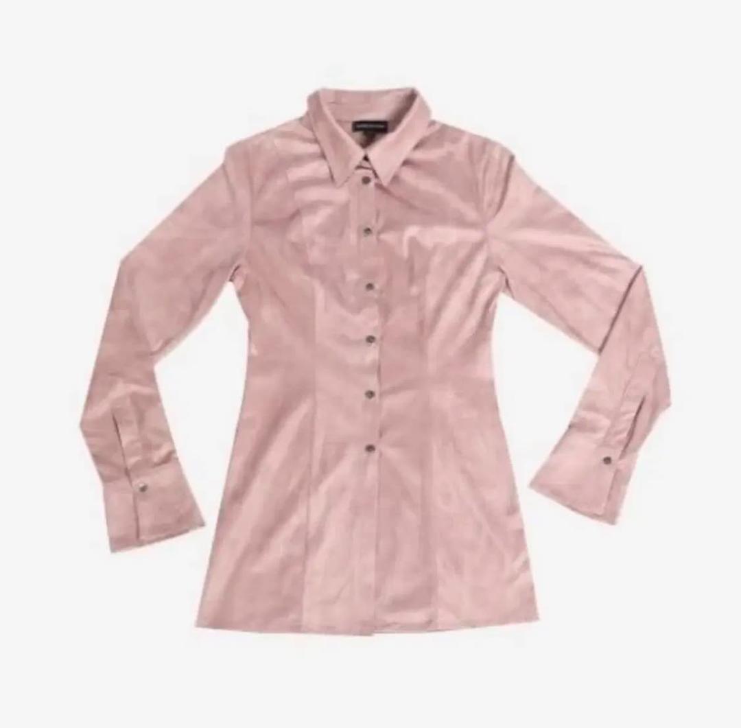 달링유어배드 VINTAGE SUEDE LONG SHIRT | 후루츠패밀리