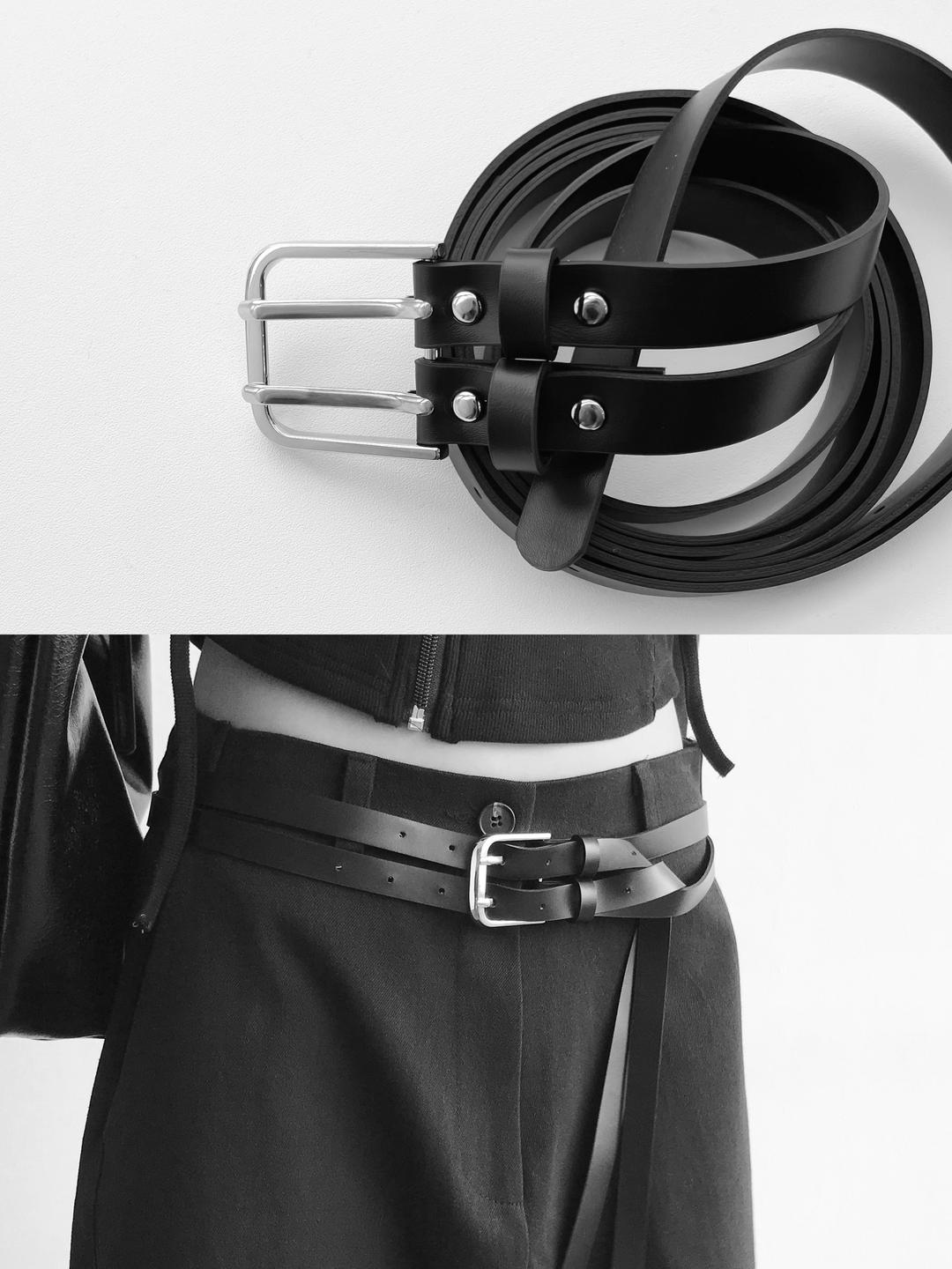 DOUBLE WAIST BELT (ONE COLOR)