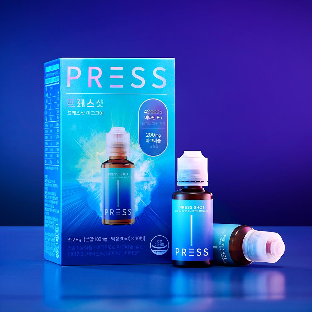 프레스샷 마그코어 10병 액상 글루콘산 마시는 마그네슘 비타민B