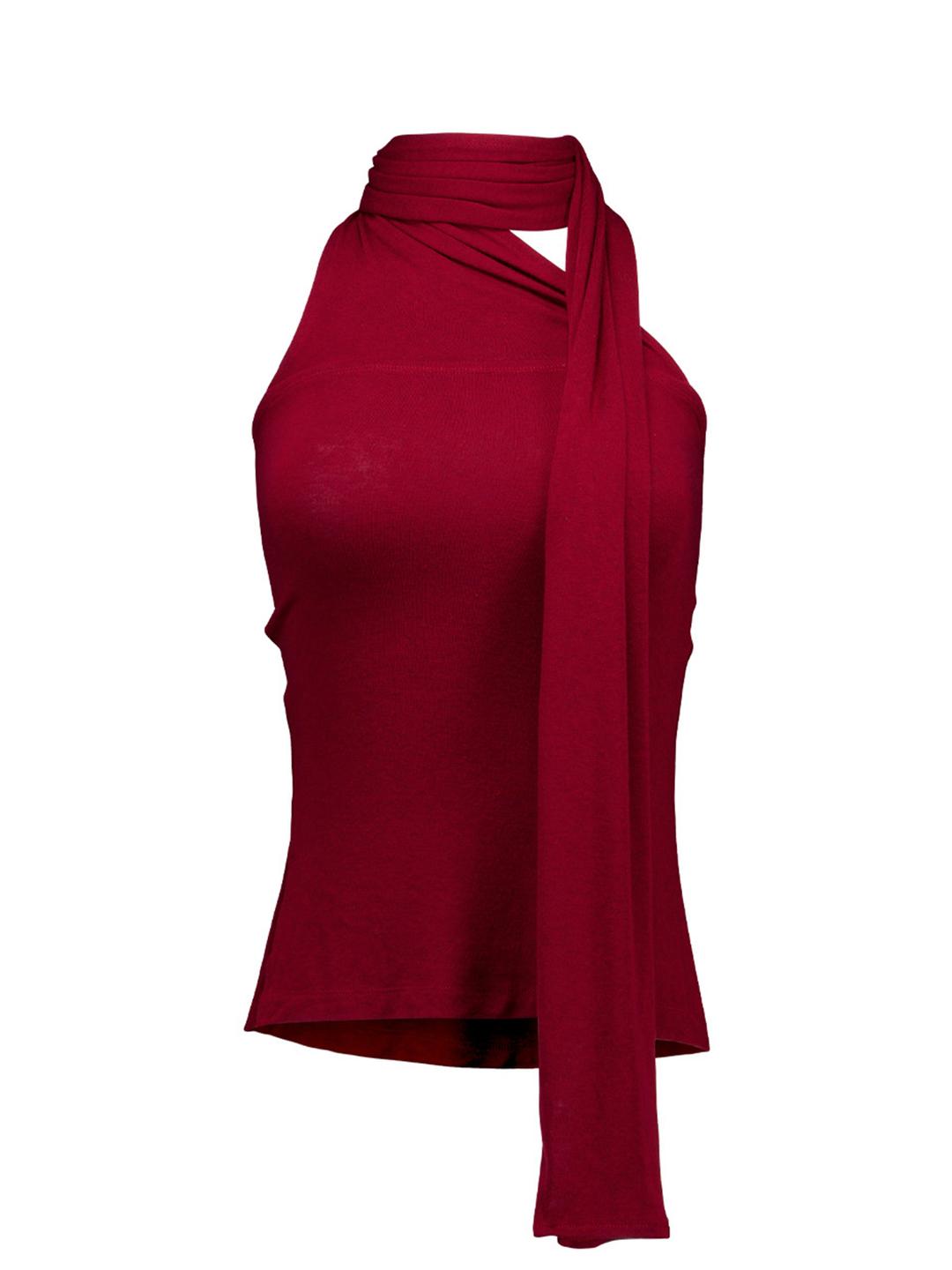 Yasemin - scarf top (Red)