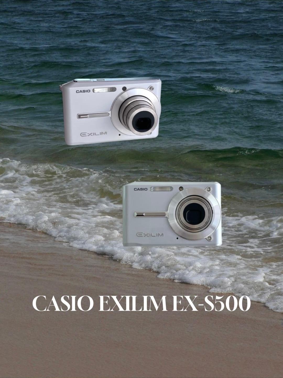 민트급 🧊 | 카시오 엑슬림 EX-S500 화이트 빈티지디카 | 후루츠패밀리