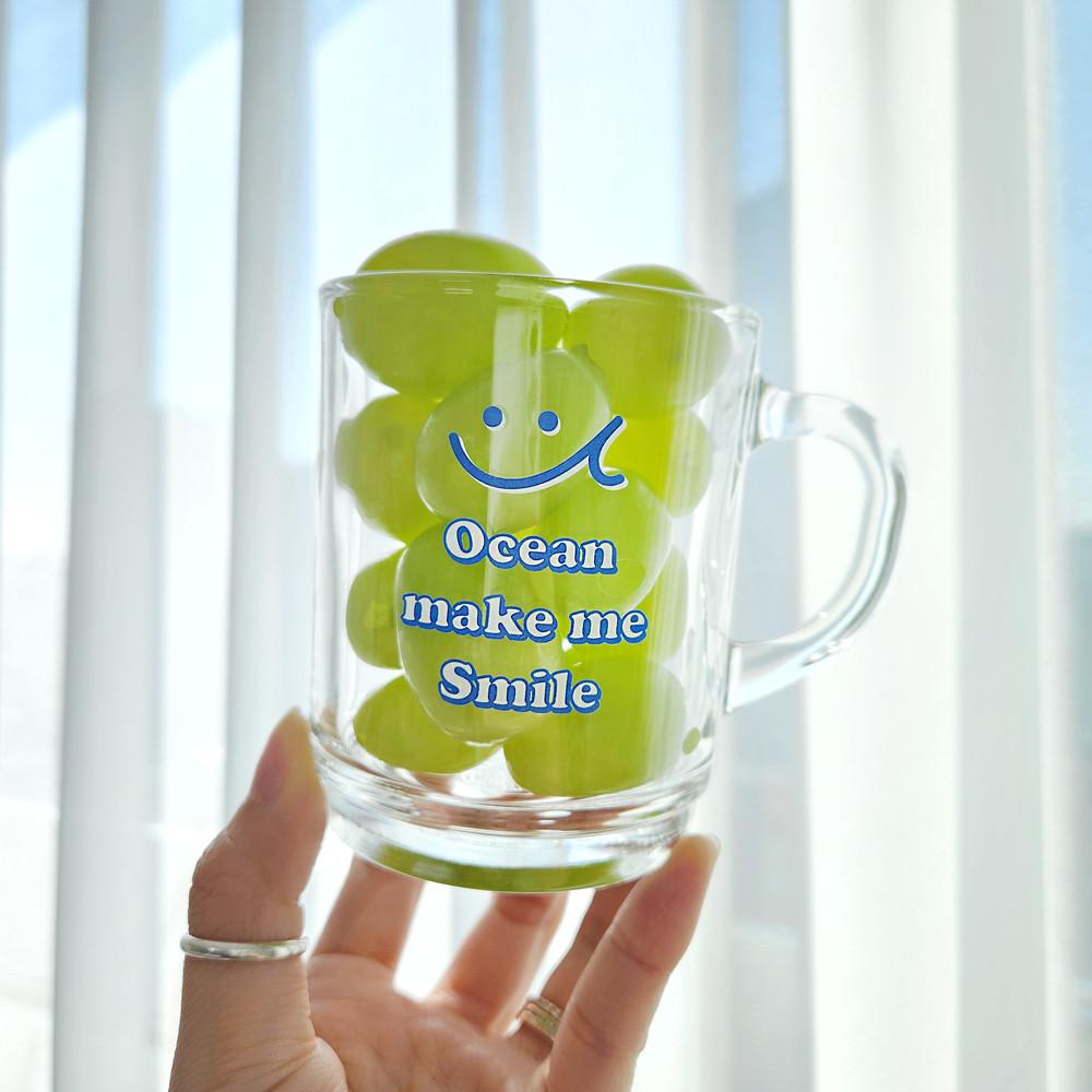 [환경 기부] 오션 강화유리 머그컵 260ml / 듀라렉스 사무실 홈카페 텀블러 리유저블