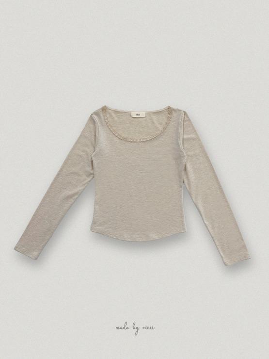 [o,rosy] lace u glam top - 2color