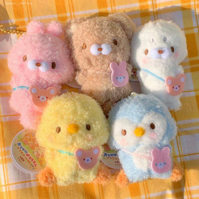 (1+1할인) 꼬꼬마 동물유치원 키링 에어팟 미니 병아리 하프물범 곰 펭귄 인형 키링 5종류