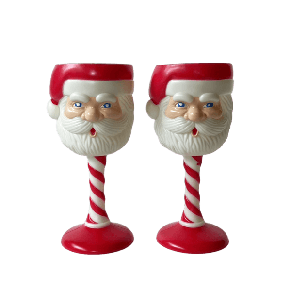 [VINTAGE] SANTA CLAUS WINE GLASS