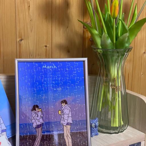 🏆금작가🏆 [당일출고] 일러스트 퍼즐 액자 선물