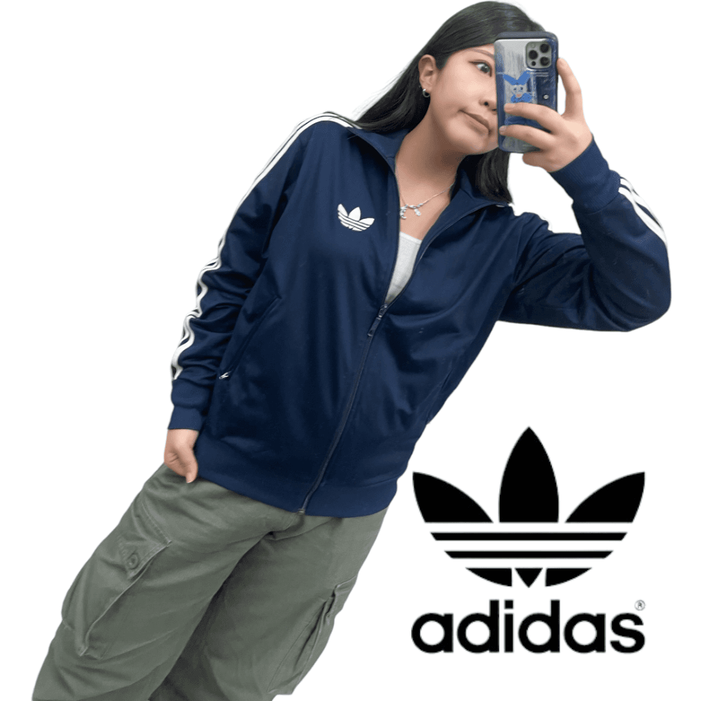 아디다스 파이어버드 네이비 기모 트랙탑 s