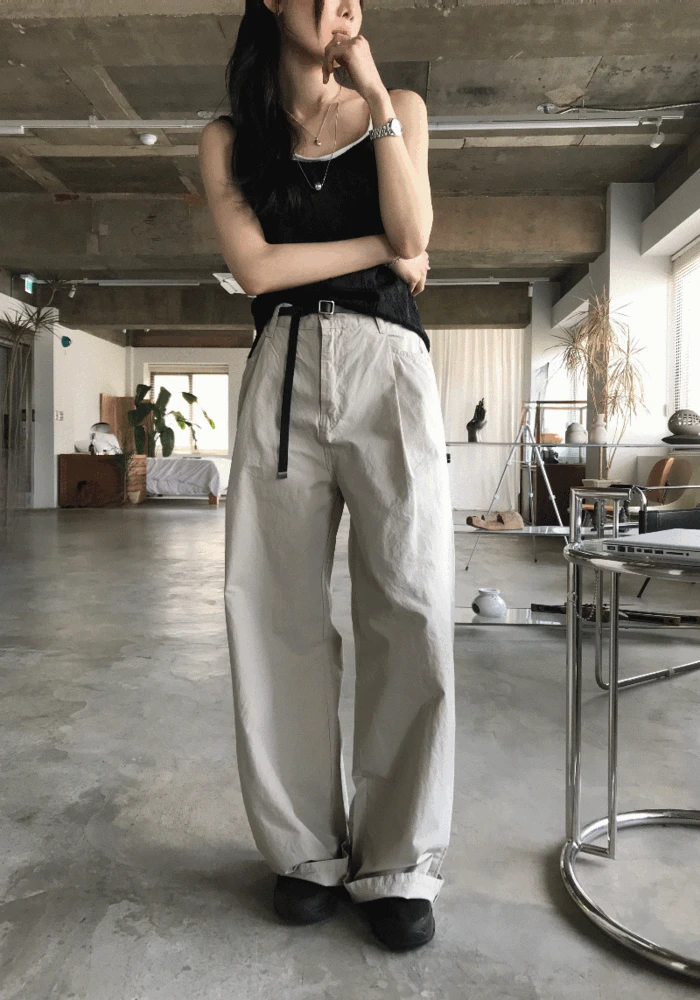 [컬러추가/모델소장] 우드 와이드 핀턱 팬츠 (7color)