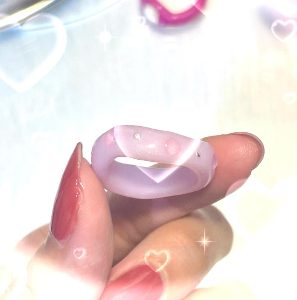 [ 카나에루 ] Rose quartz Ring / 클레이링