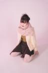 Ribbon Muffler_Pink beige