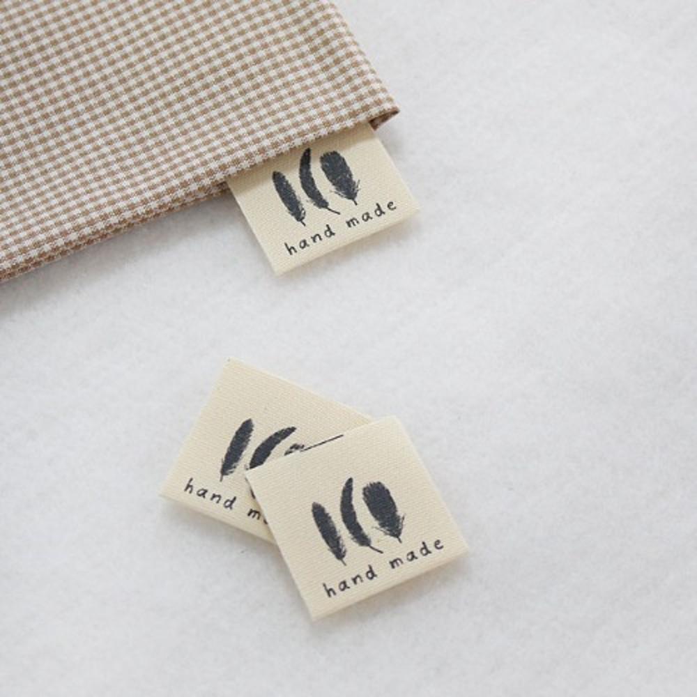 50개-끼움라벨) 깃털(내츄럴)