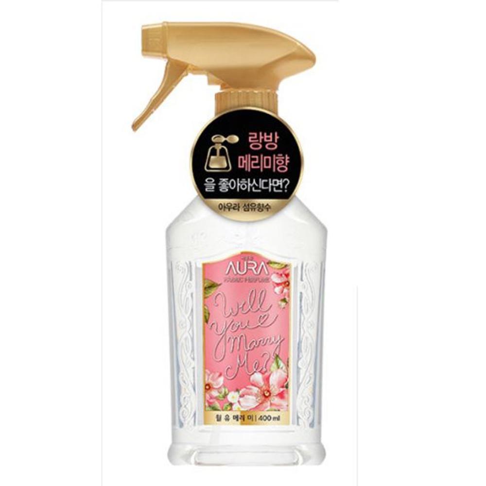 LG 아우라 섬유향수 윌유메리미 섬유탈취제 400ml 탈취효과 정전기 방지 향수에센셜오일