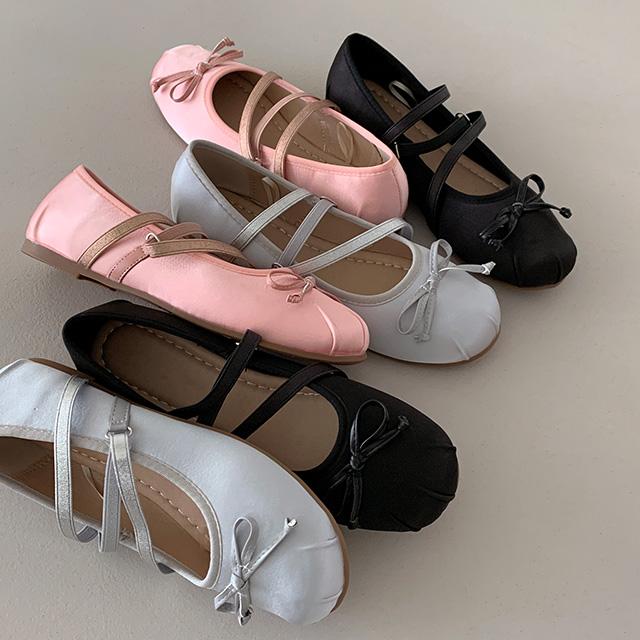 [무배/리본끈세트]0471 발레코어 메리제인 리본 플랫 (3color)