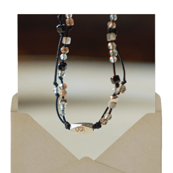 11月) 긍정의 힘, double line bracelet
