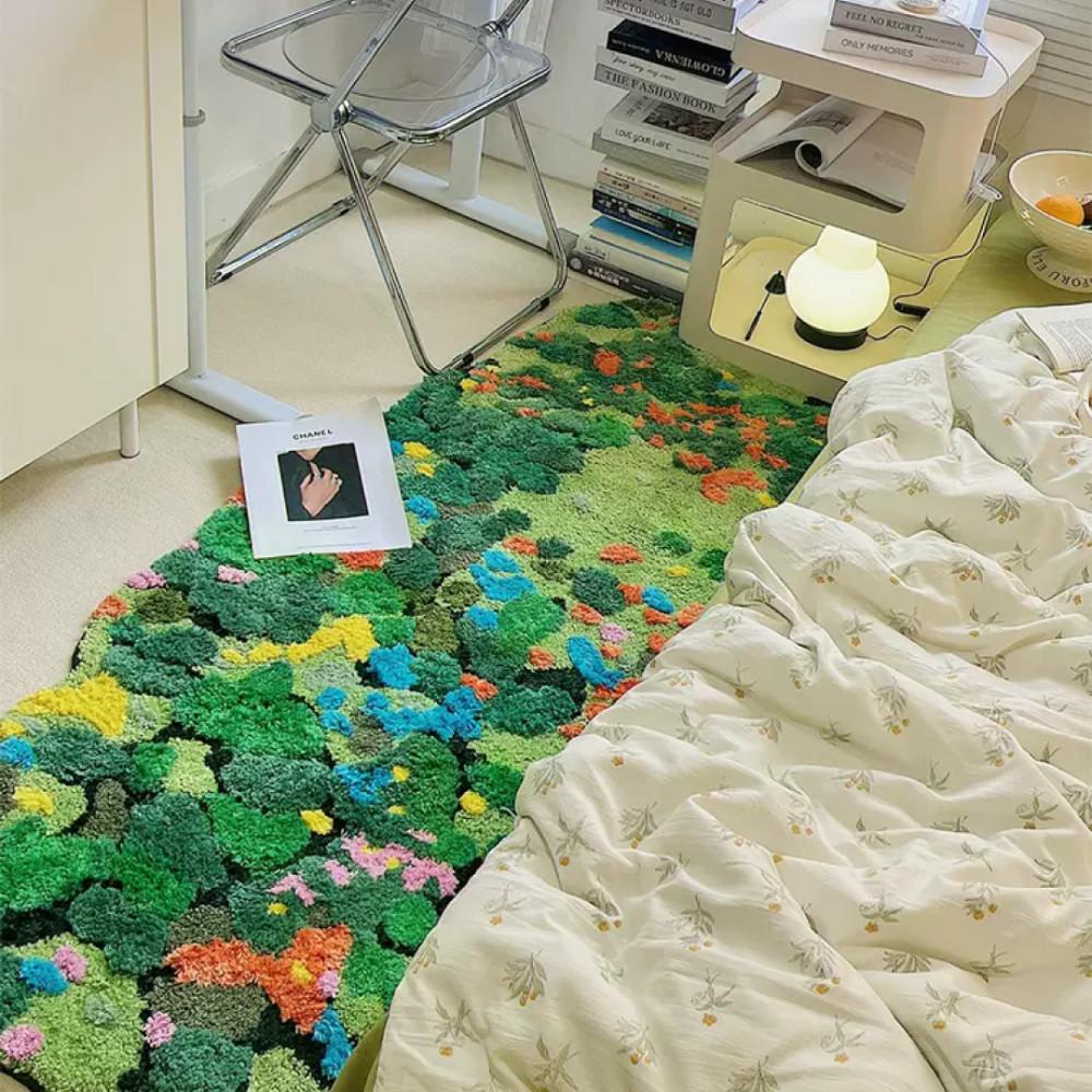 오브체리 포레스트 러그 가든 잔디 터프팅 거실 침실 포인트러그