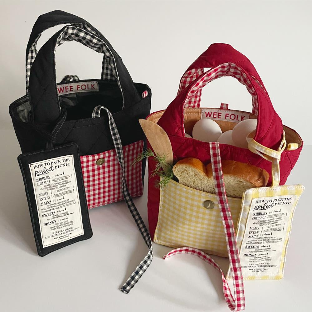 [오너먼트 증정 EVENT] WINTER QUILTED PICNIC BAG MINI 위포크 윈터 퀼팅 피크닉 미니백