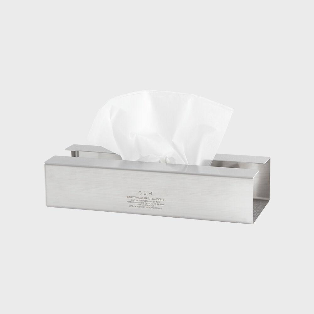 STAINLESS STEEL TISSUE CASE (3 COLORS) 티슈케이스 + 리필티슈 1EA 증정