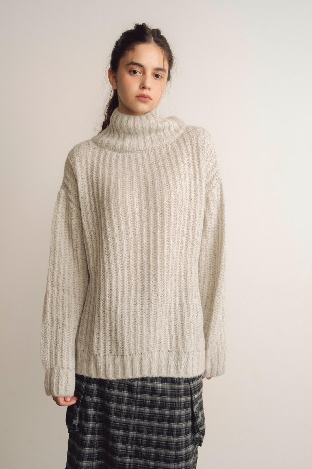 RITA TURTLENECK KNIT (GRAY)