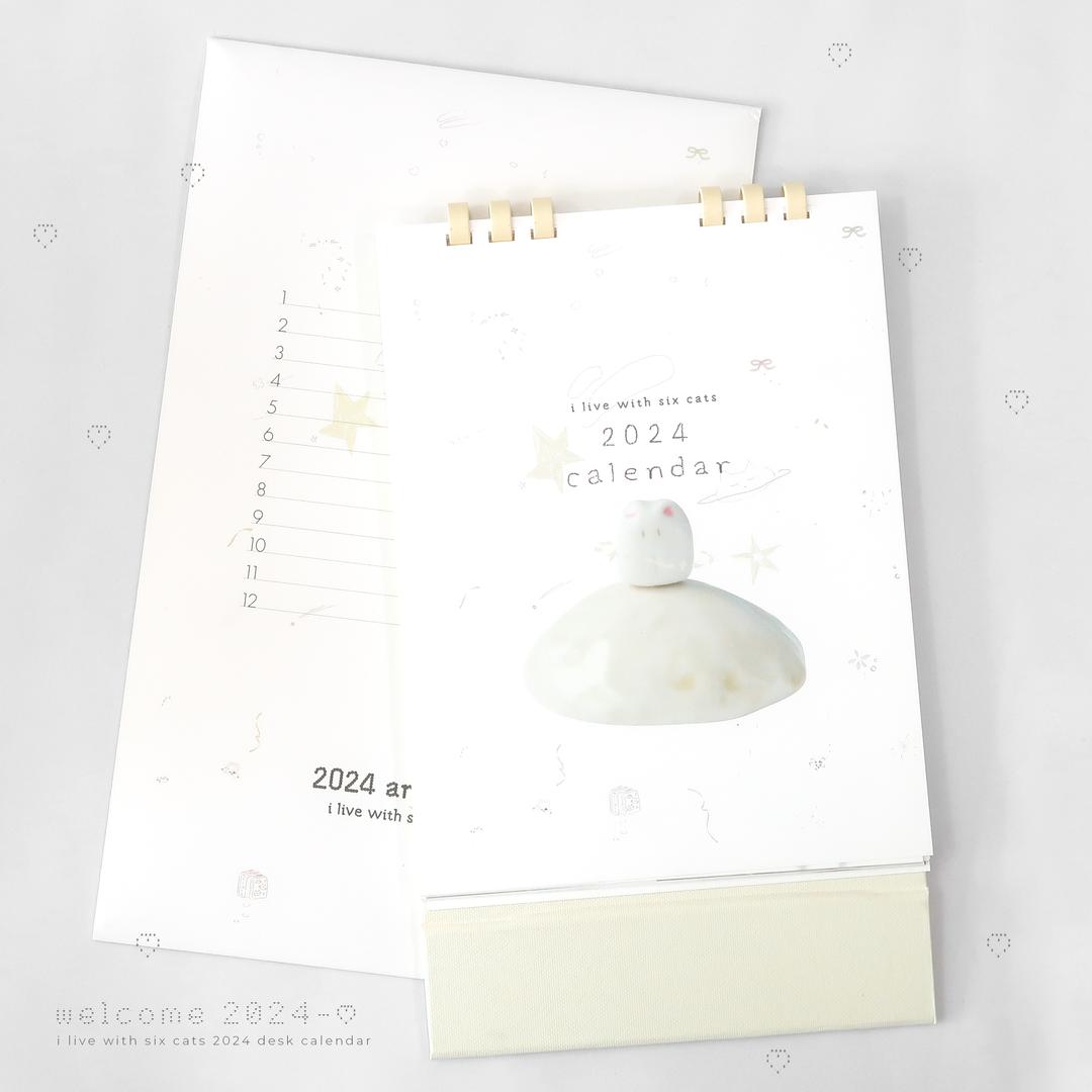 2024 여섯 고양이의 탁상 달력 🪽