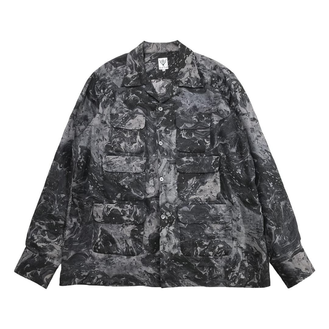 S2W8 6포켓 클래식 셔츠 블랙믹스그레이 L | 후루츠패밀리