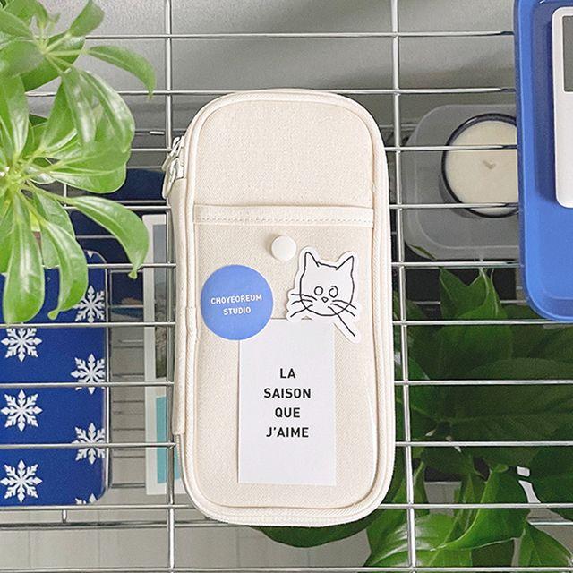초여름 클리어 포켓 펜슬파우치