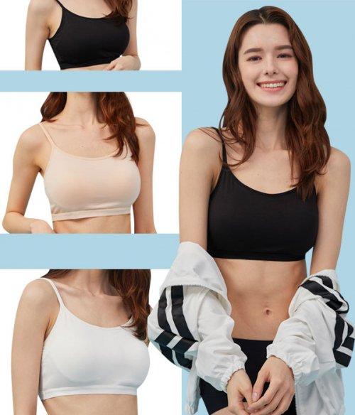 ZL 우먼즈 모달 스포츠브라 캡 나시