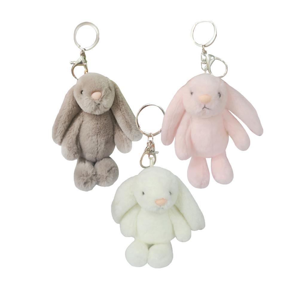 마이러블리 샤샤 키링 토끼 인형 11cm (브라운/아이보리/핑크)