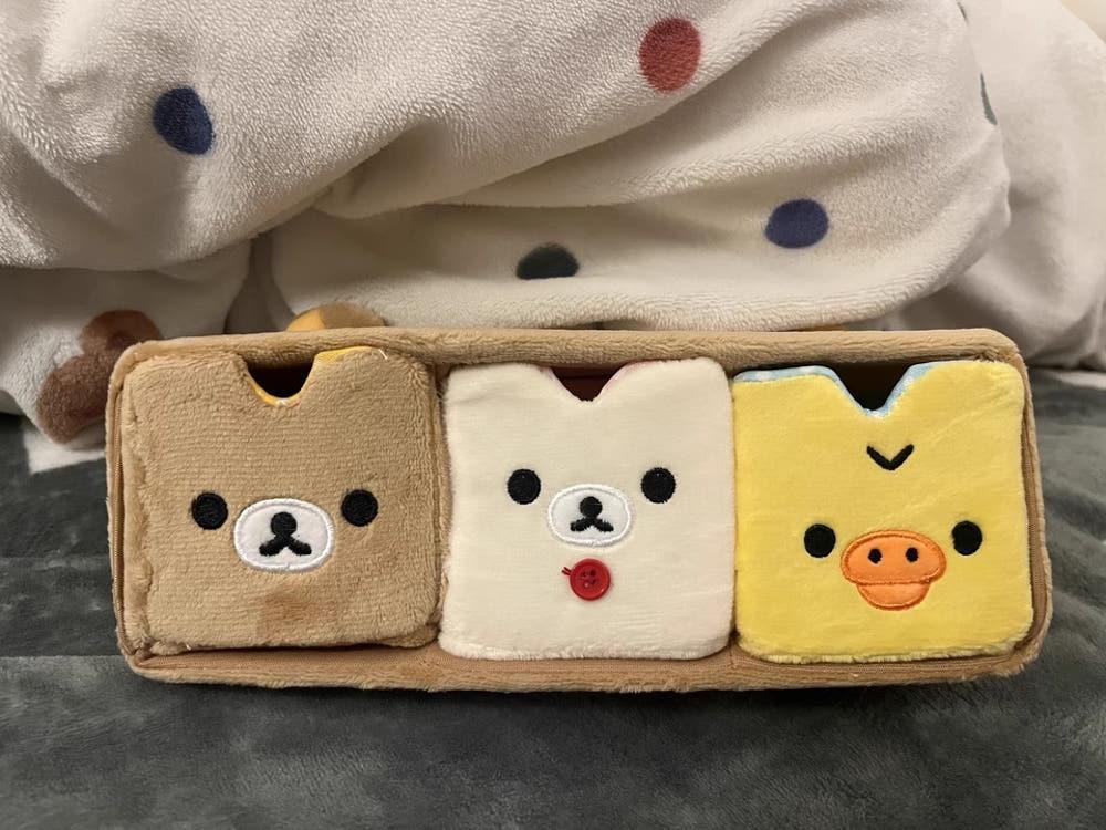 리락쿠마 서랍 패브릭 정리함 악세사리 3단 수납함